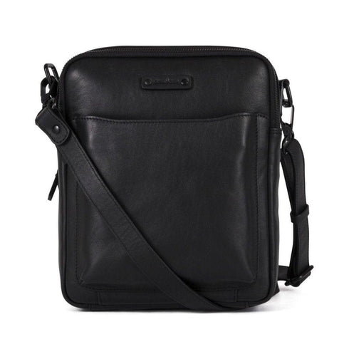 Gianni Conti Herren Leder Schultertasche 2 Zips